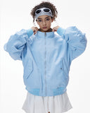 Plaid Lining Bomber Jacket | Inflation Streetwear