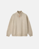 Quarter Zip Up Mock Neck Sweaters | Inflation Streetwear