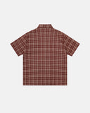 Lettering Embroidery Plaid Shirts | Inflation Streetwear