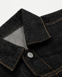 Black Multi Pockets Denim Jacket | Inflation Streetwear