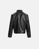 Faux Leather Clasp Jacket | Inflation Streetwear