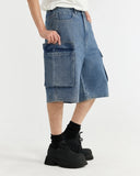Blue Washed Cago Jorts | Inflation Streetwear