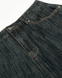 Striped Pattern Straight Leg Jeans | Inflation Streetwear