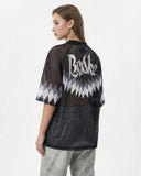Graphic Mesh Oversized Jersey | Inflation Streetwear