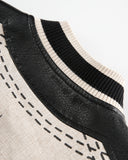 Totem Embroidered PU Sleeve Varsity Jacket | Inflation Streetwear