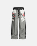 Distressed Reverse Design Baggy Jeans | Inflation Streetwear