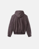 Washed Clasp Fireman Hooded Denim Jacket | Inflation Streetwear