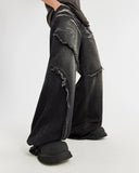 INFLATION Distressed Fringe Jeans