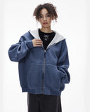 Contrast Color Liner Comfy Zip Up Hoodies | Inflation Streetwear