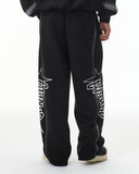 Stitching Spray-Painted Graffiti Sweatpant | Inflation Streetwear