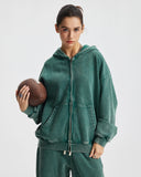 Distressed Acid Wash Zip Up Hoodies | Inflation Streetwear