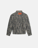 Distressed Dirty Wash Plaid Long Sleeve Shirt | Inflation Streetwear
