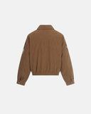 Horse Embroidery Suede Clasp Padded Jacket | Inflation Streetwear