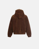 Faux Fur Lined Clasp Bomber Jacket | Inflation Streetwear