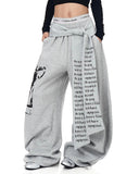 Graphic Printing Baggy Sweatpants | Inflation Streetwear