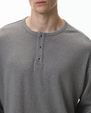 Henley Collar Long Sleeve Tees | Inflation Streetwear