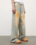 Acid Washed Dirty Baggy Jeans | Inflation Streetwear