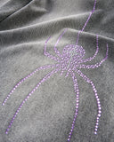 Spider Graphic Rhinestone Barrel Jeans | Inflation Streetewear