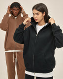 Fleece Double Zip Up Hoodies | Inflation Streetwear