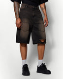 Acid Washed Ripped Jorts | Inflation Streetwear