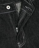 Contrast Stitching Raw Cargo Jorts | Inflation Streetwear