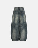 Acid Washed Ripped Baggy Barrel Jeans | Inflation Streetwear