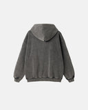 Graphic Acid Wash Zip Up Hoodies | Inflation Streetwear