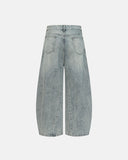 Acid Washed Barrel Denim Jeans | Inflation Streetwear