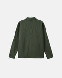 Waffle Long Sleeve Polo Shirts | Inflation Streetwear