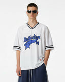 Mesh Patachwork Printing Jersey | Inflation Streetwear