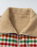 Retro Checkered Sherpa Jacket | Inflation Streetwear