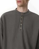 Old Money Style Henley Long Sleeve Tees | Inflation Streetwear