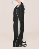 INFLATION Striped Side Wide Leg Track Pants