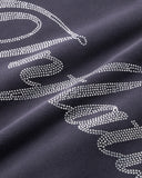 Shiny Rhinestone Acid Wash Hoodies | Inflation Streetwear