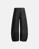 Raw Embroidery Baggy Jeans | Inflation Streetwear