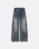 Retro Washed Wide Leg Baggy Jeans | Inflation Streetwear
