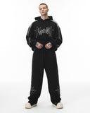 Stitching Spray-Painted Hoodies | Inflation Streetwear