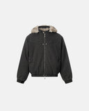 Detachable Hooded Faux Fur Padded Jacket | Inflation Streetwear