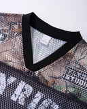 Camo Mesh Digital Print Jersey Tee | Inflation Streetwear