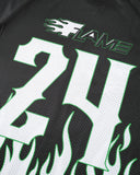 Flame Print Mesh Tees | Inflation Streetwear