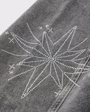 Star Graphic Rhinestone Barrel Baggy Jeans | Inflation Streetewear