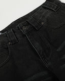 Black Patchwork Barrel Jeans | Inflation Streetwear
