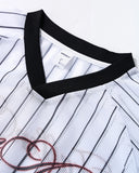 Pinstripe Number Mesh Jersey | Inflation Streetwear