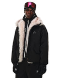 Faux Fur Lined Padded Bomber Jacket | Inflation Streetwear