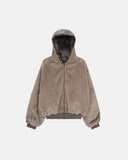 Reversible Camo Faux Fur Cotton Jacket | Inflation Streetwear