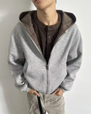 Yellow Plaid Reversible Zip-Up Hoodie | INFLATION Streetwear