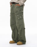 Garment Wash Ripped Cargo Pants | Inflation Streetwear