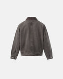 Acid Wash Metal Clasp Cargo Jacket | Inflation Streetwear