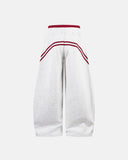 Grey Striped Baggy Sweatpants | Inflation Streetwear