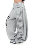 Graphic Printing Baggy Sweatpants | Inflation Streetwear